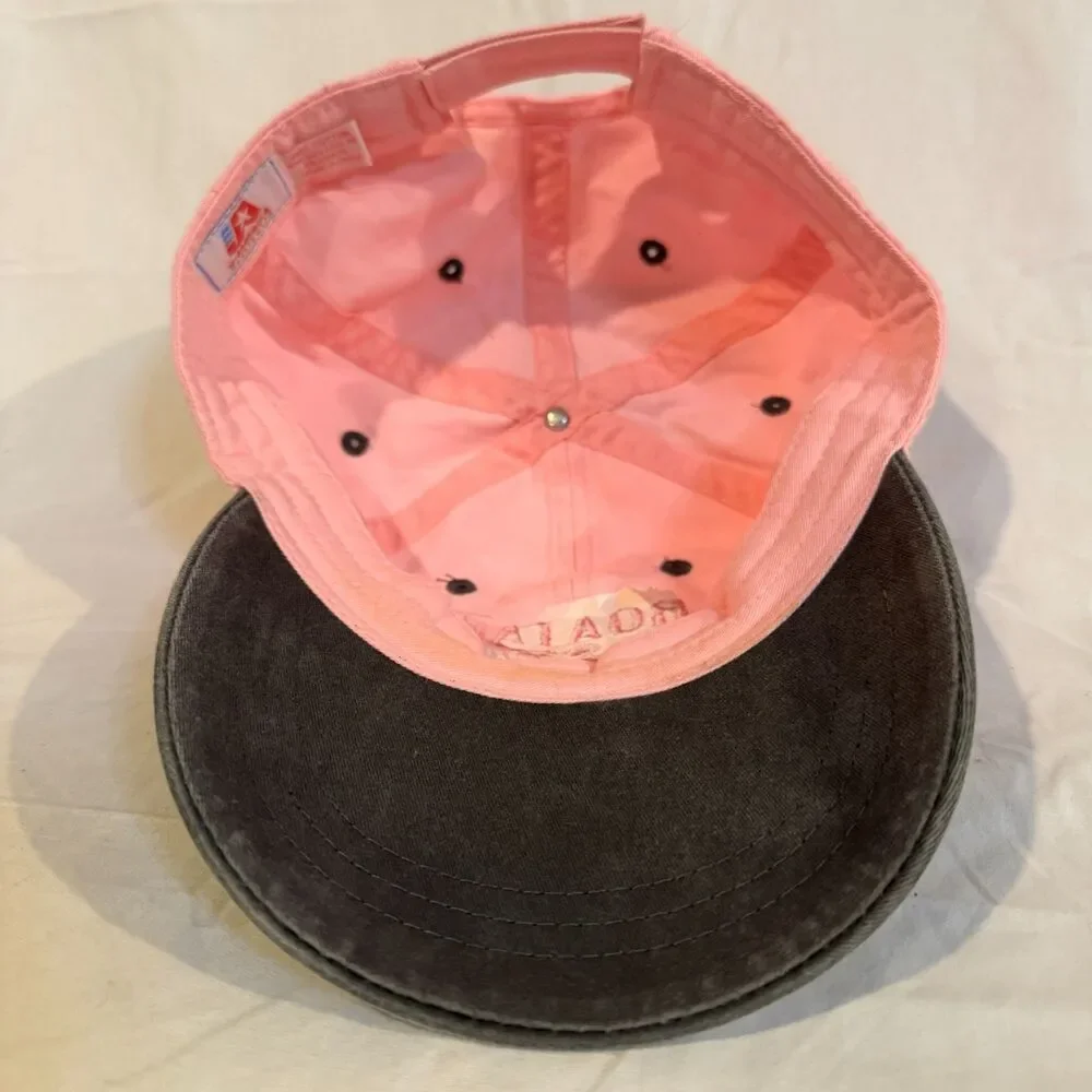 J America Roatan Maya Key Hat Sea Turtle Pink Gray Dad Cap Souvenir Adjustable